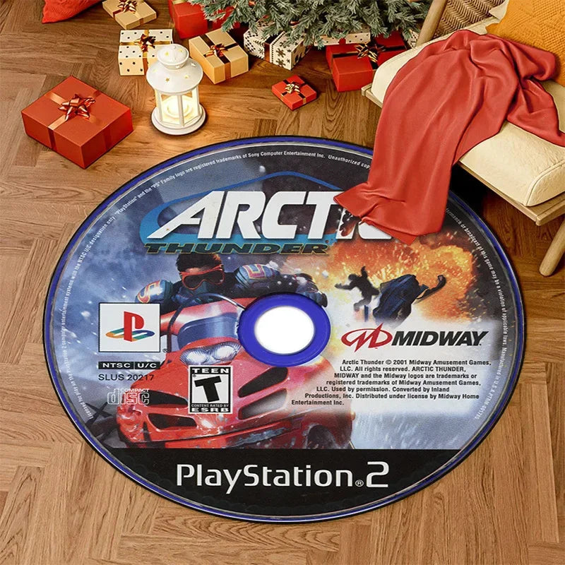 Early 2000s Gaming Round Rug
