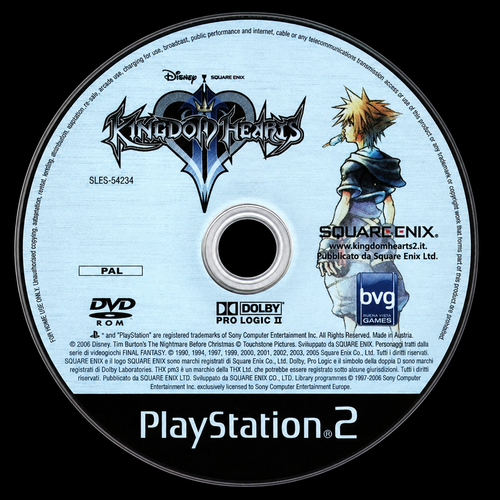 Kingdom Hearts 2 rug crop on black