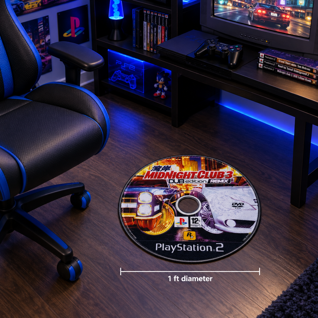 "Perfect for a Midnight Drive" Midnight Drive 3 RMX Rug