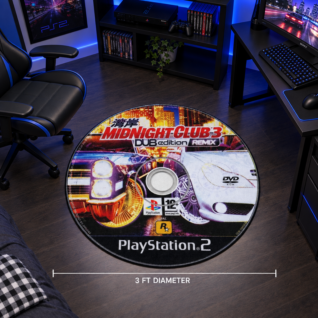 "Perfect for a Midnight Drive" Midnight Drive 3 RMX Rug